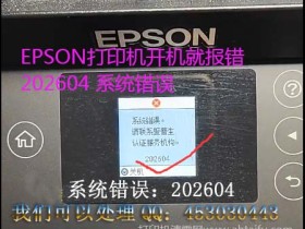 爱普生打印机L4166废墨垫需要维护又出现系统错误202604如何修复？